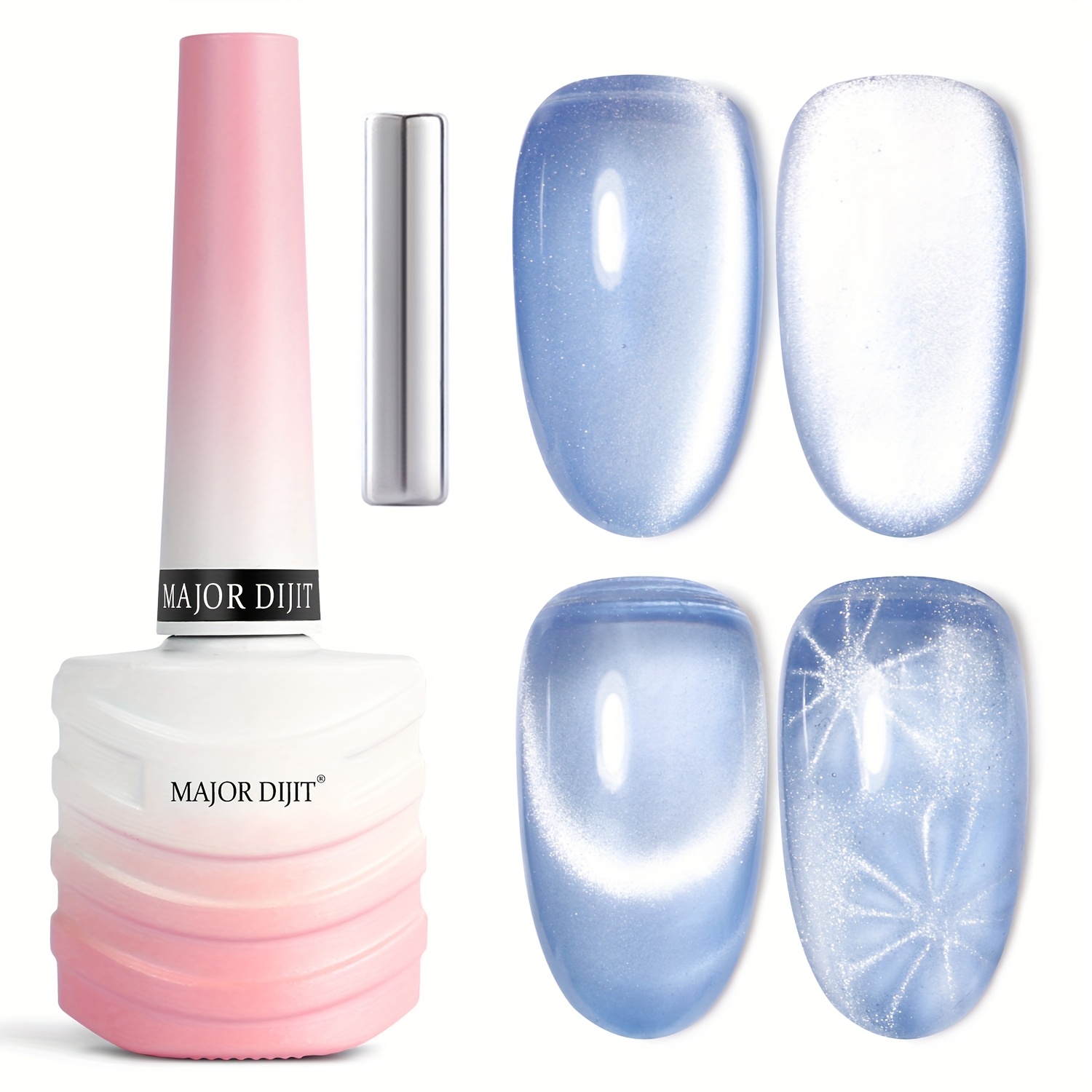 TEMU 15ml Ice - Nail Gel Polish, With A Strong Magnet. It Can Create Magnetic Patterns And Make Gradient Nail Art.