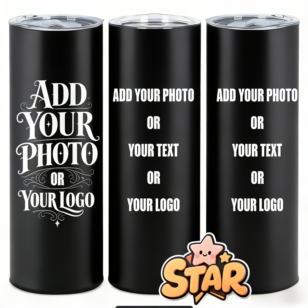 TEMU Customize 1 Personalized 20-ounce Cup. You Can Customize Photos, Text, Or Logos. Suitable As A Birthday Or Christmas Gift For , And Is Perfect