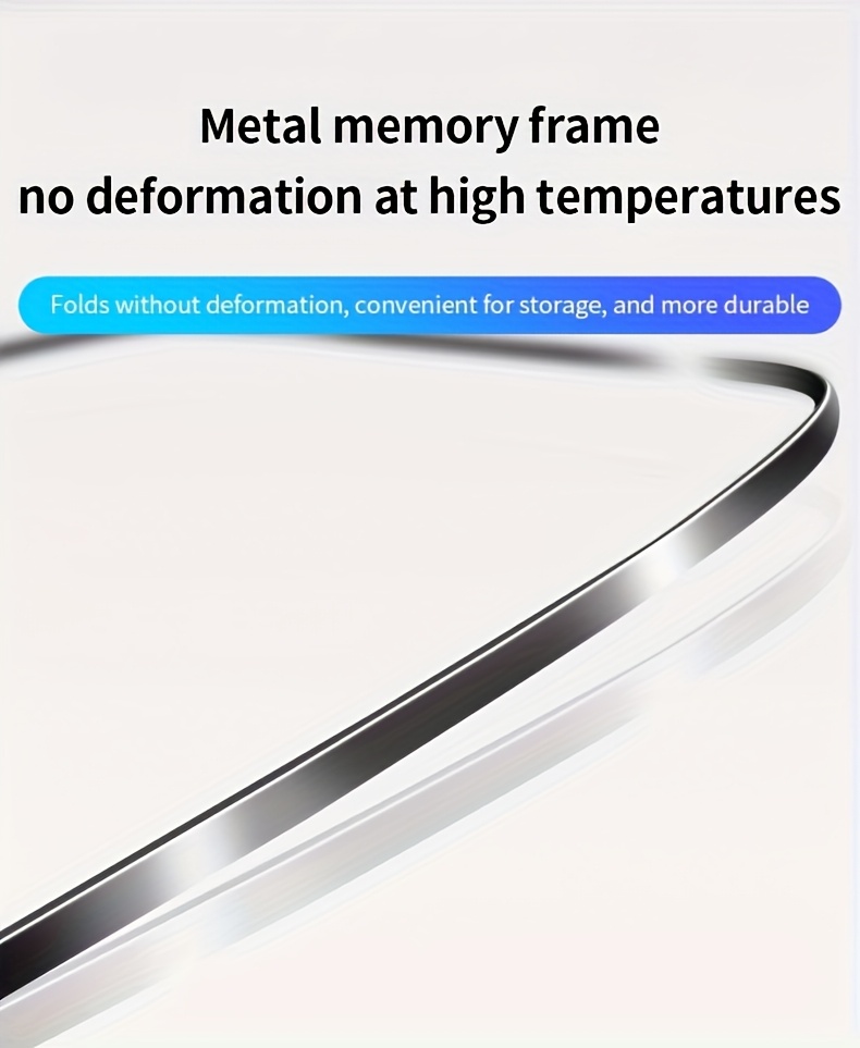 2025 New Car Front Window Sunshade, Foldable Lightweight Universal Windshield UV Protection Heat Insulation Silvery Reflective Auto Sun Shield