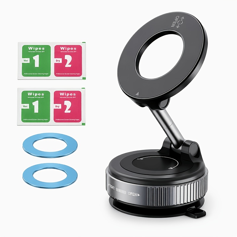 TEMU 5pcs 1set Phone Holder For Triple-360Â° Rotating Magnetic Phone Holder, Foldable And Retractable, Suitableiphone 17/16/15, Suitable For Bedroom,