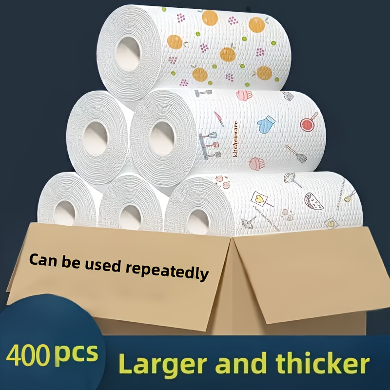 

400- Disposable Towels, , , , Cleaning Cloths, , & , 3-, Roll, 1-, Pp , For &