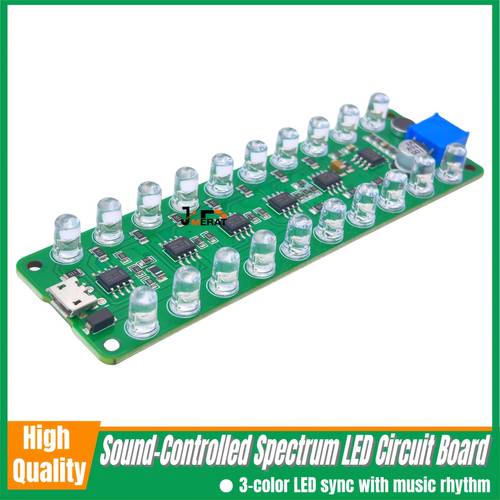 sound controlled led module led sync to music rhythm level meter for industrial diy maker applications sensor module