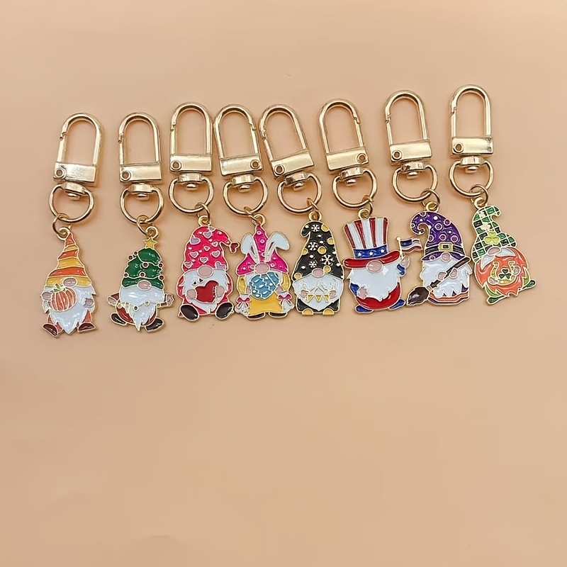 

8pcs Alloy Keychain With Lobster Clasp - Creative Valentine's Day Gift - Novelty Keychain For Bag Decoration, , Lobster Clasp