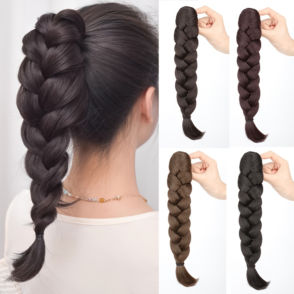 

Elegant Braided Claw Clip Ponytail Extension For Women - Hair Accessory In Black, Brown, Blonde | Ideal For Parties, Weddings, Festivals & Casual Attire | Suitable For All Hair Types, Hair Accessories