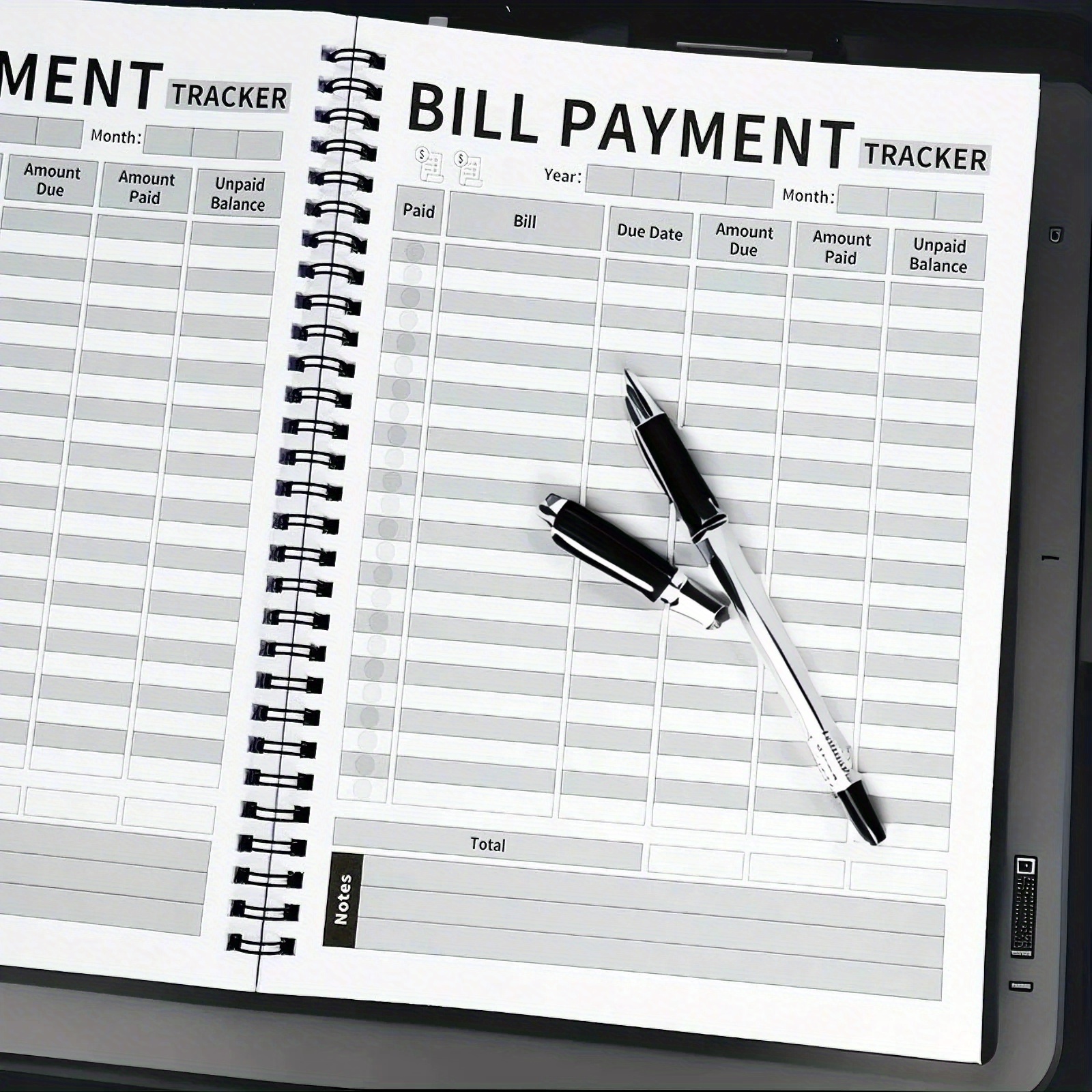 48-Month Bill Organizer and Budget Planner Notebook with Monthly Expense Sheets, Payment Log, and Savings Overview