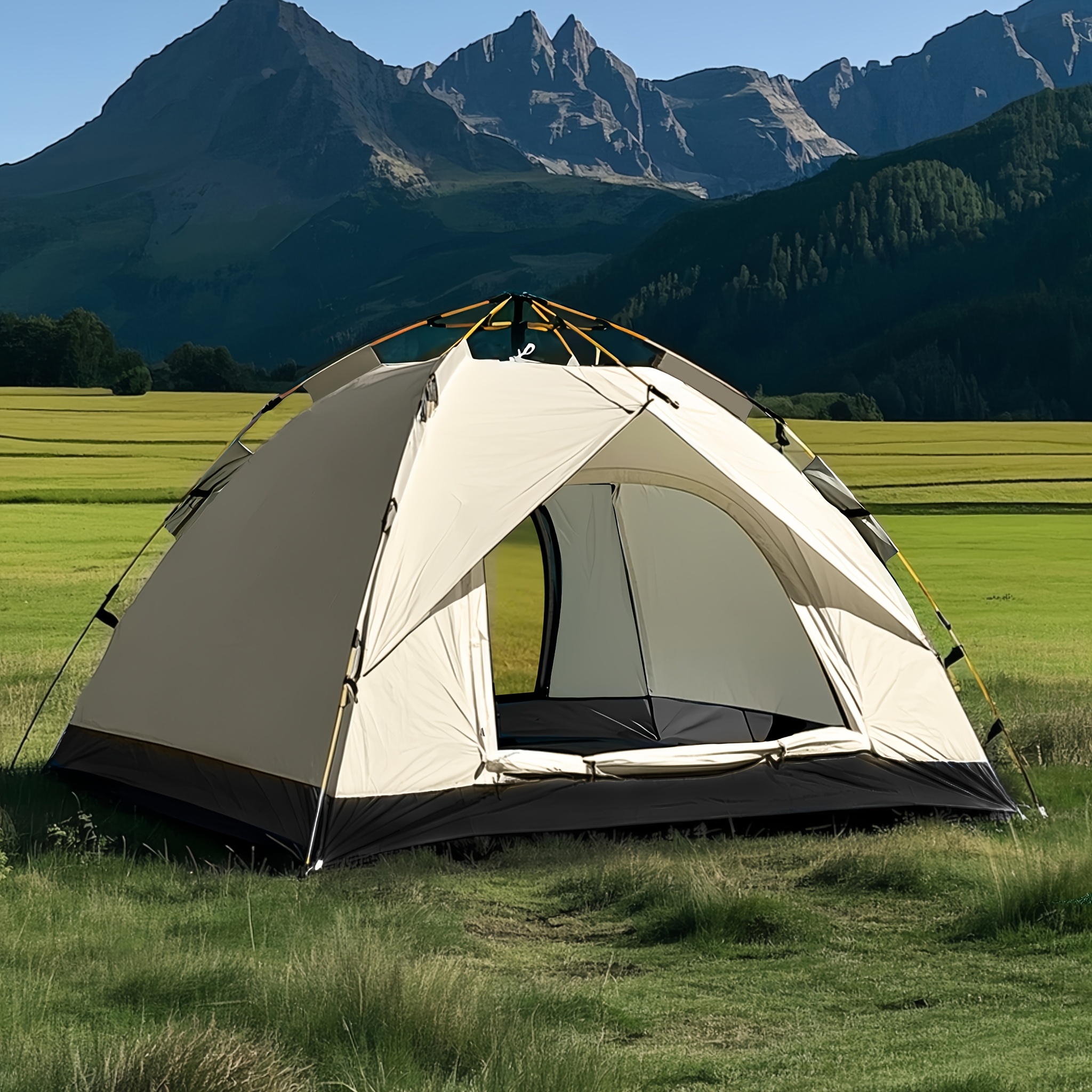 automatic   up camping tent windproof and sun resistant suitable for park camping trips outdoor hiking     vacations portable foldable design   gift Product details 3