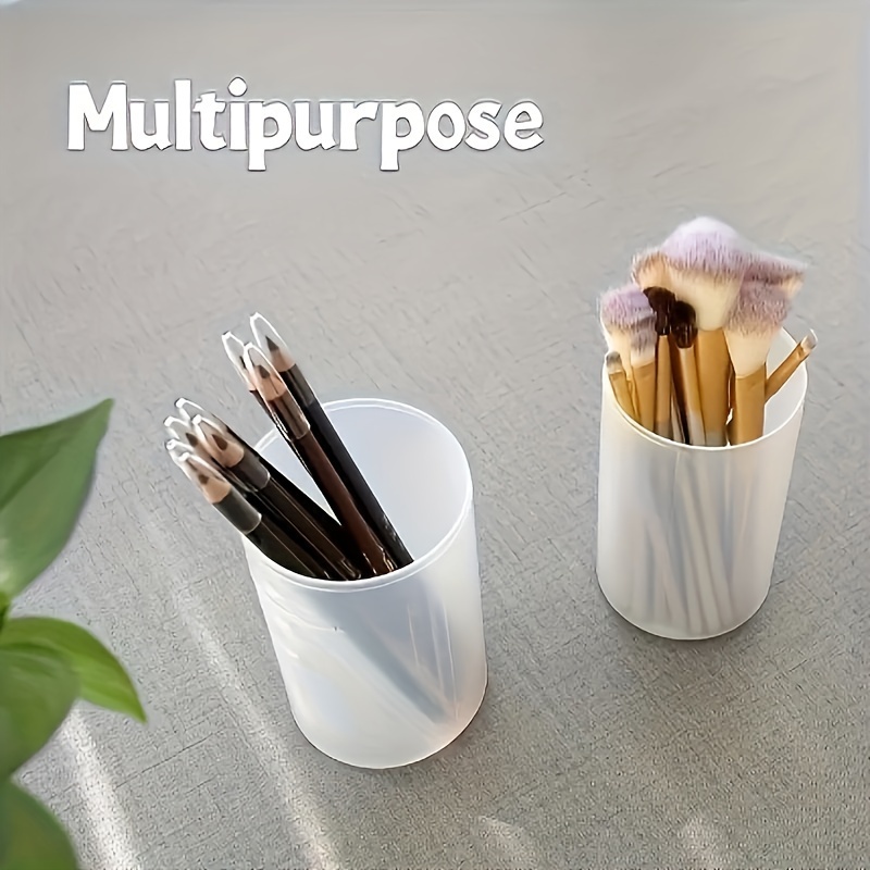 2pcs 1 set of dustproof and waterproof large capacity makeup brush storage box with a lid for   carrying non alcohol material safe and reliable Product details 5