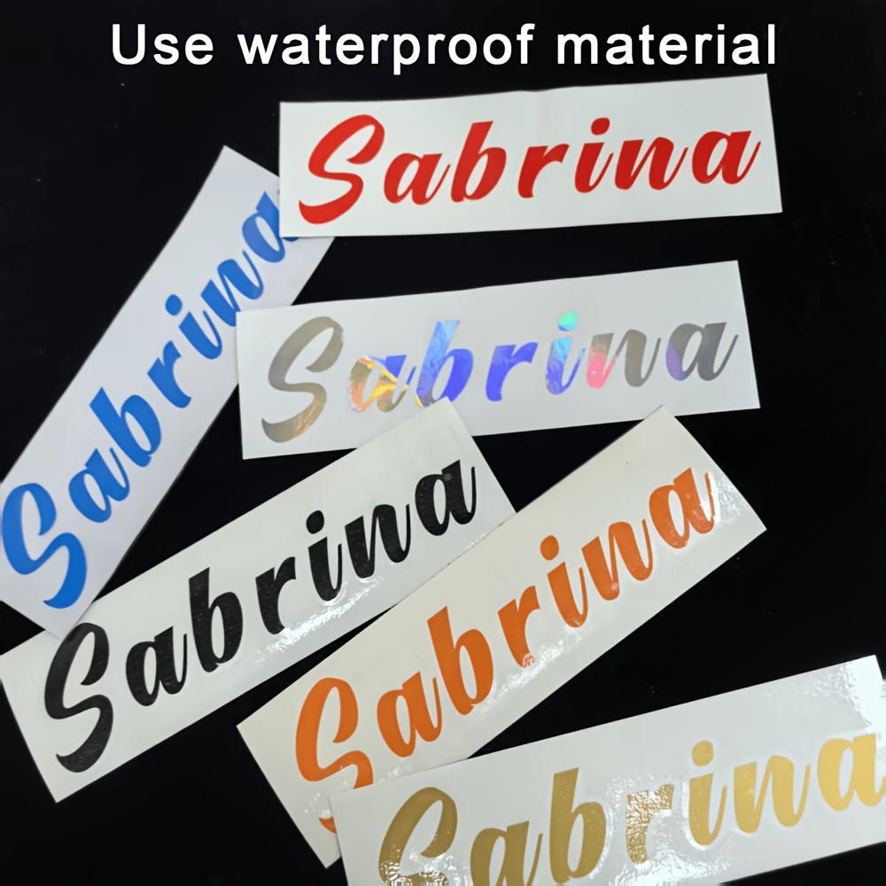 Personalized Custom Name Sticker, Vinyl DIY Gift Label