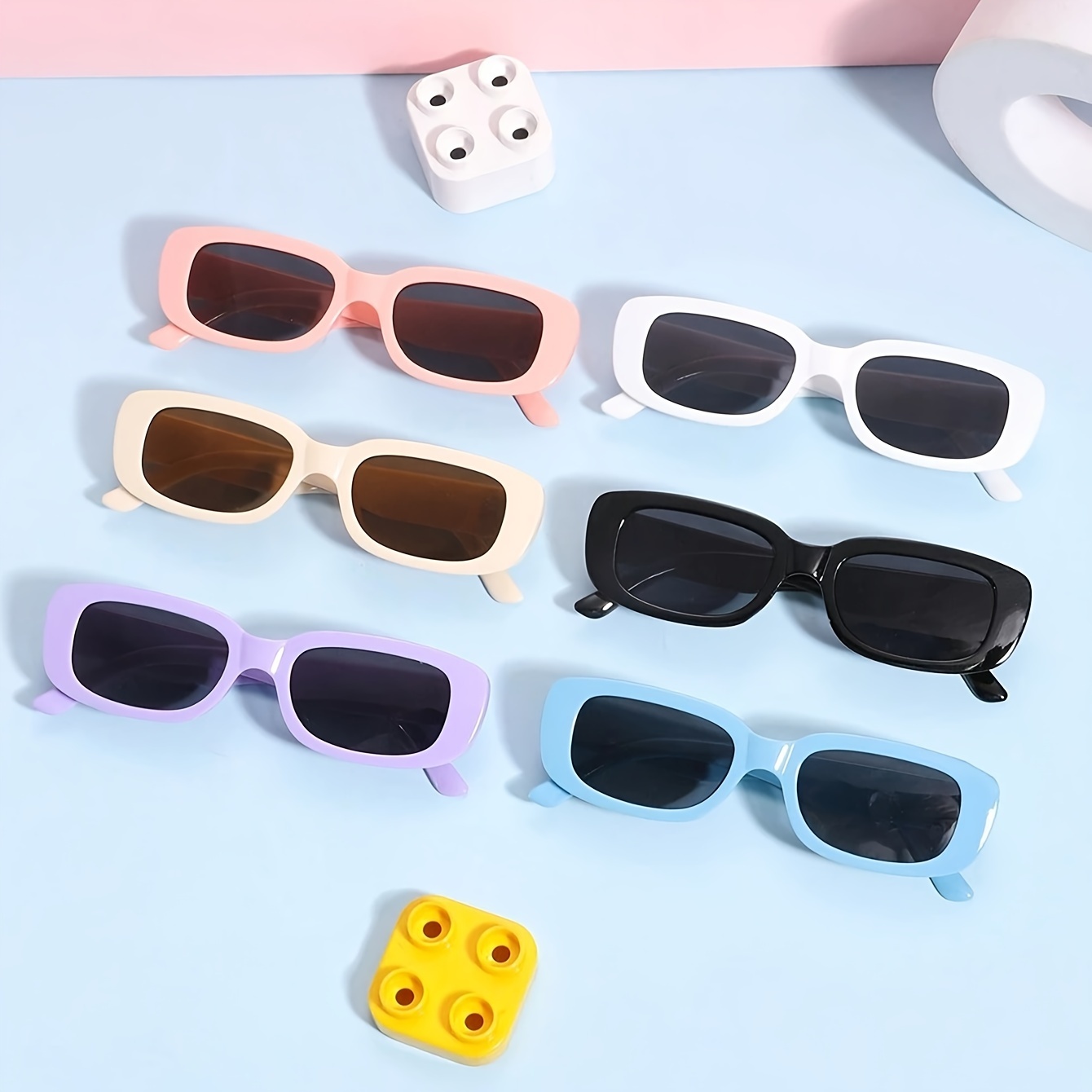 

6 Of Multicolored Eye Small Frame 's For 3-14 Years Old,