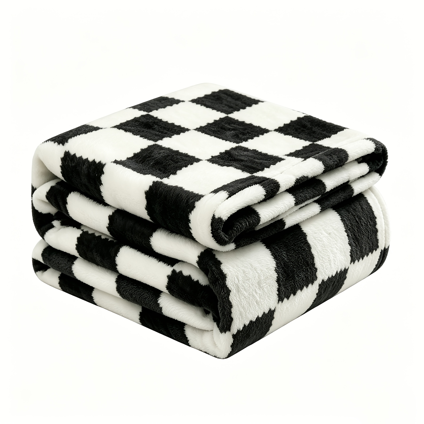 TEMU Rosekind 1pc Checkered Fleece Soft Fuzzy Throw Blanket For Bed, Decor, Plush Our Heritage - Instantly Familiar, Endlessly Cozy. 5 Colors 2 Sizes