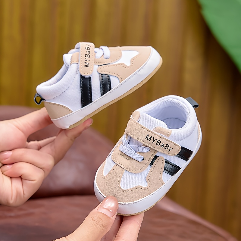 Baby Boy and Girl Casual Sports Shoes | Comfortable and Soft, Suitable for 0-1 Year, Fastener, Fabric Upper and Sole, Perfect for Daily Wear