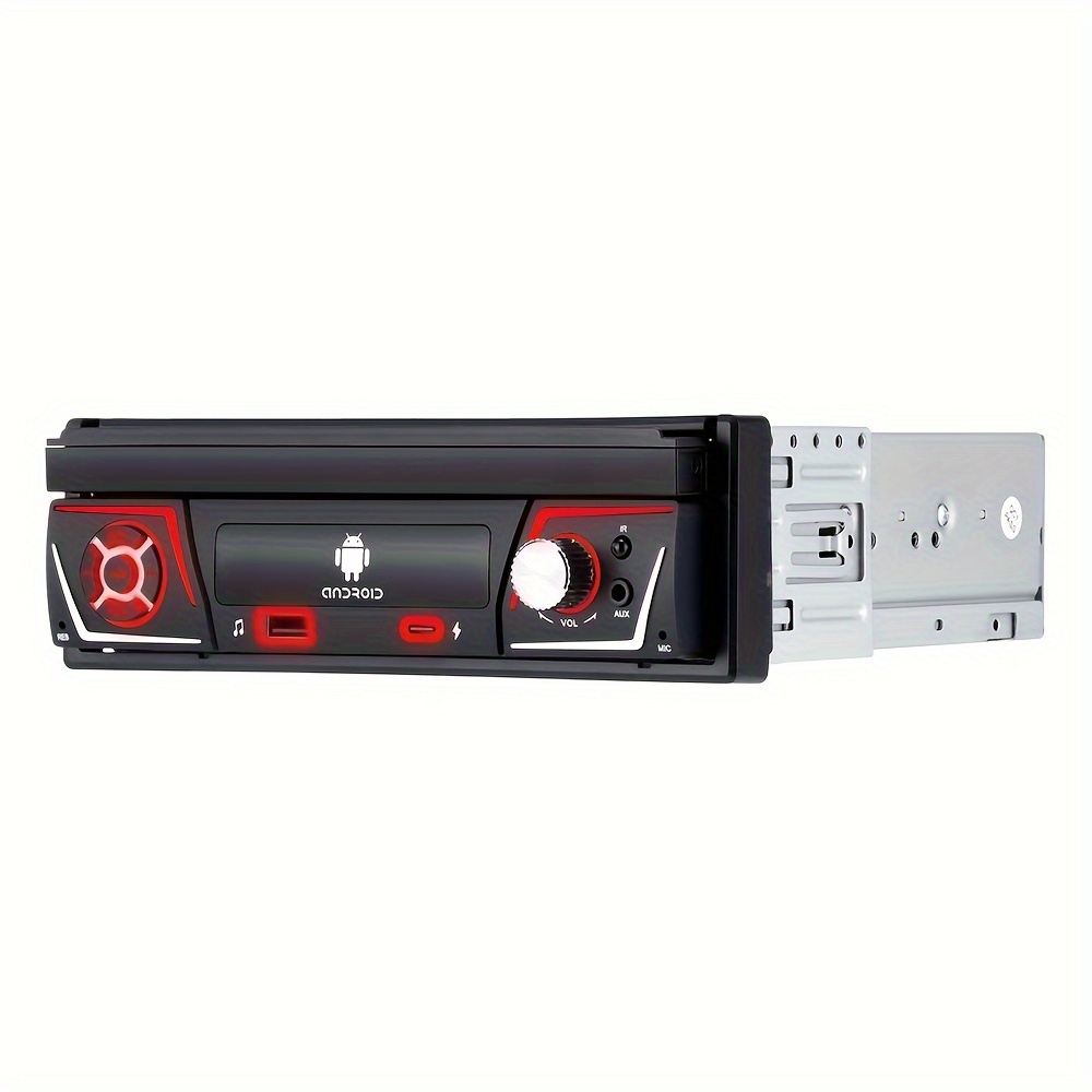TEMU Gearelec 2g+32g Single Din Car Radio Carplay Auto, 7 Inch Retractable Screen, Car Mp5 Stereo Radio Player With Wifi/gps/wireless/usb/fm Function, Without Battery