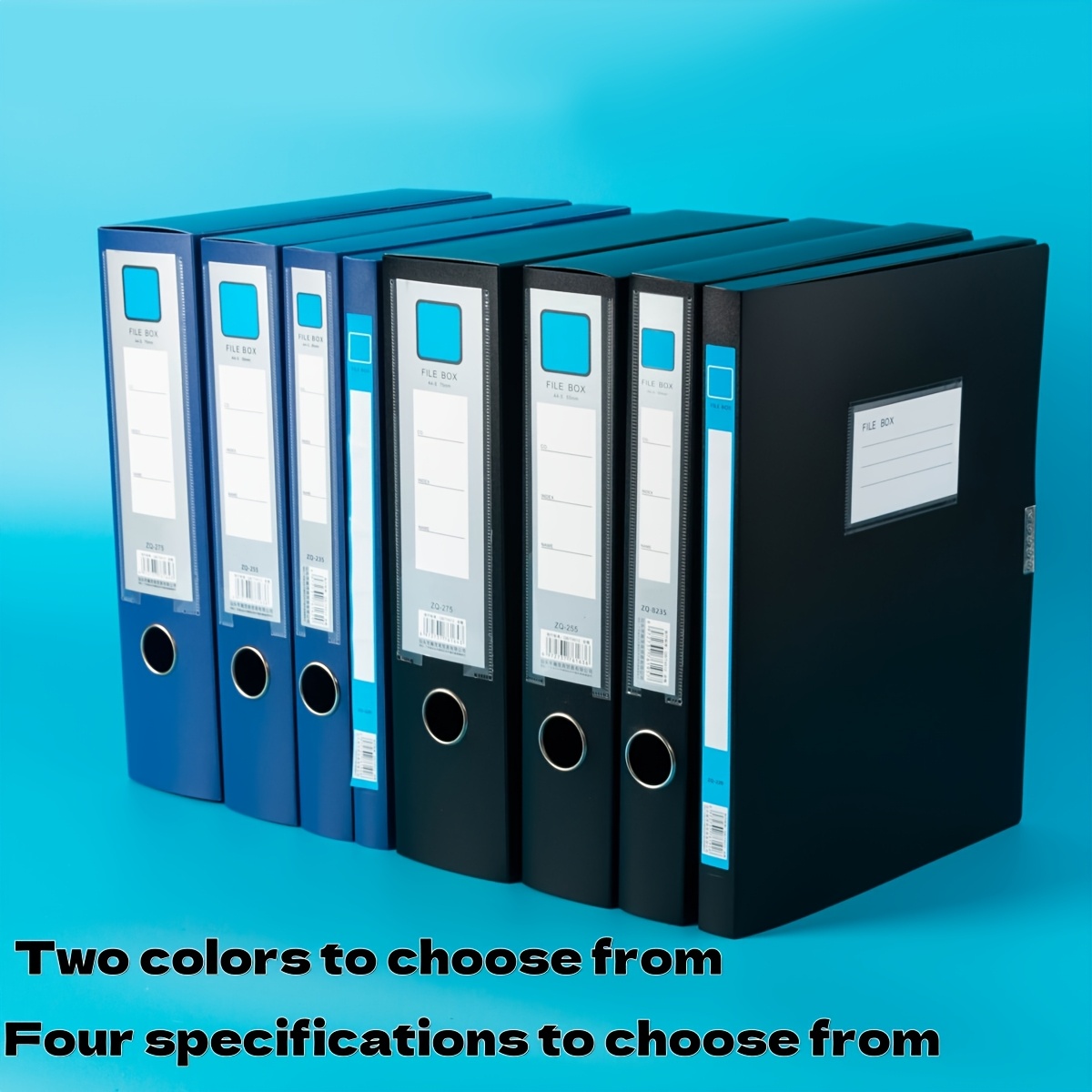 4 Scatole Portadocumenti A4 Trasparenti - Con Coperchio A Scatto - Per Archivio, Ufficio E Casa - Foto 12