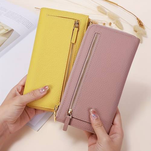 item picture genuine leather anti magnetic and theft proof womens handbag wallet
