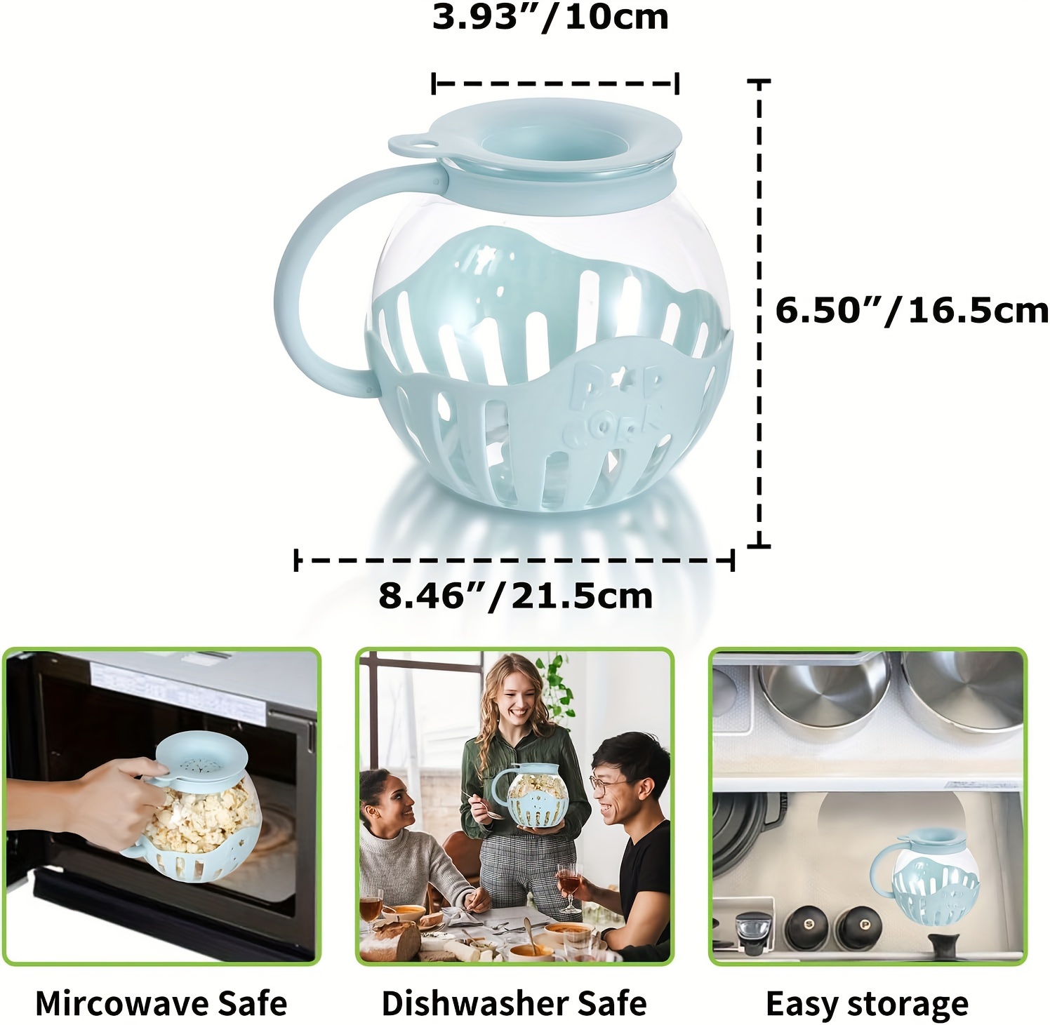 2 25qt microwave    corn  per borosilicate glass round microwave  corn  per for microwave use hot air  corn details 4