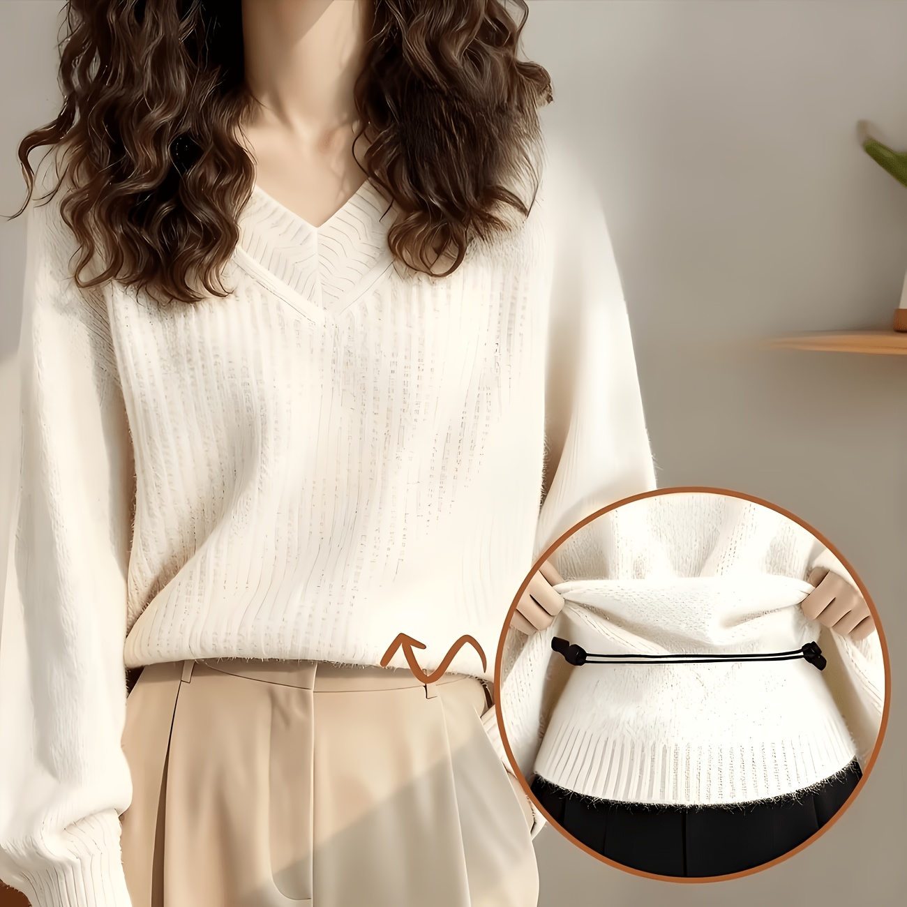 TEMU 1 pz Cintura con Coulisse Regolabile - Stringivita Invisibile, Accorciatore per Maglioni e Cintura per Felpini con Cappuccio