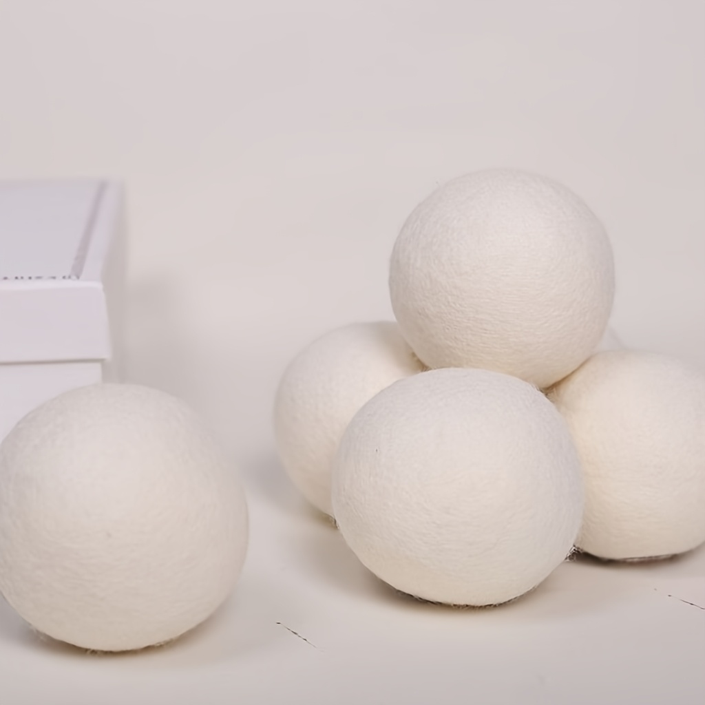 Image of Laundry Balls - Wool Wraps, 5-pack, Deodorizing When Used With Essential Oils, Reducing Drying Time, Reusable Dry Balls -