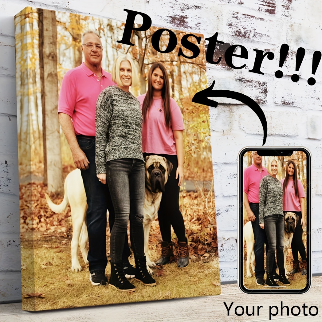 

Custom Canvas Poster - Personalize With Your Photos, Celebrities & More - Perfect Gift For , Ideal For Home Decor, Halloween & Christmas, Best For Christmas, Room Decor