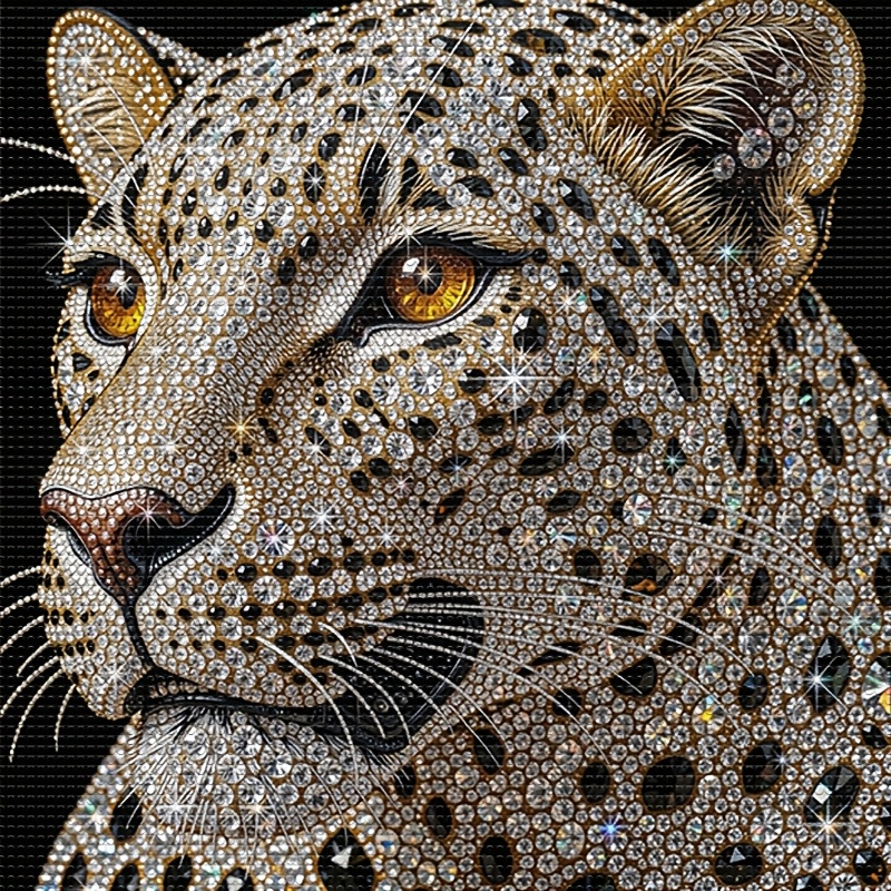 TEMU 1pc Adult Frameless Diamond Painting Kit, Animal-themed Acrylic Diamond Design, Complete With Tools, Ideal For Home Decor And Holiday Gifts, New