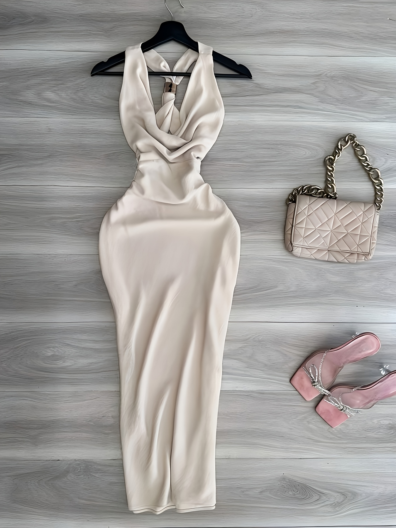 beige dress - Mauritius