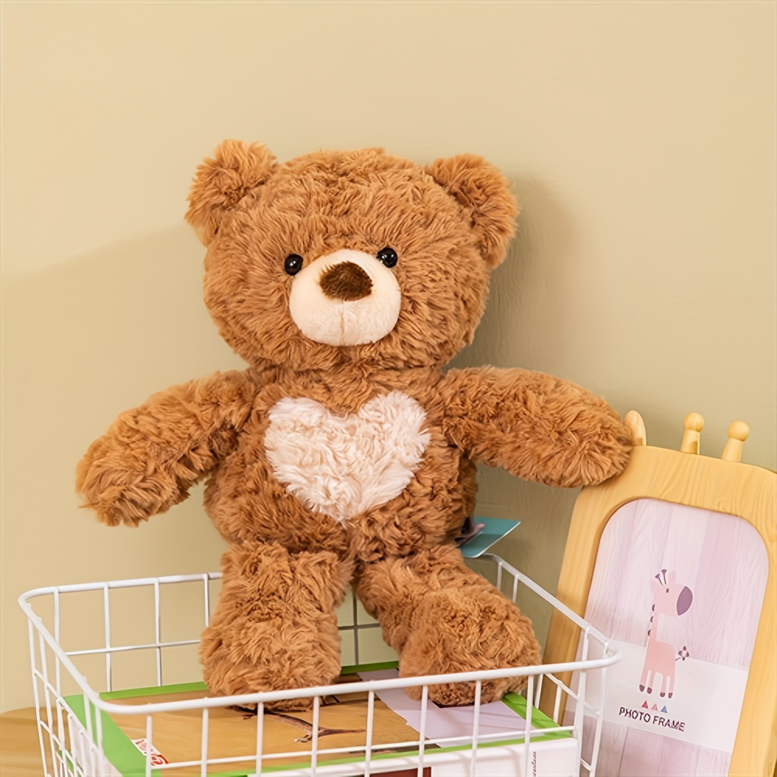 35cm 13 78in cute love heart bear plush toys kawaii panda plush toys super soft stuffed animals plush toys perfect cuddly gift boys girls birthday party   decor