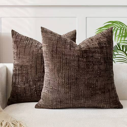 bambus-chenille-kissenbezug, einfarbiger kissenbezug, für wohnzimmer, schlafzimmer, sofa, ohne kissenkern