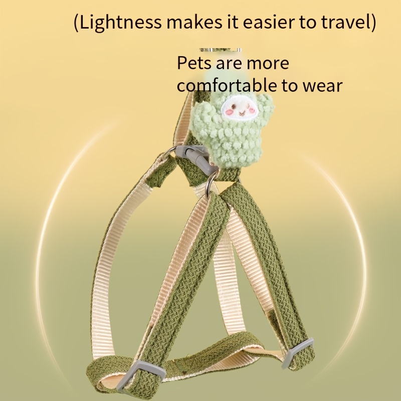 Adjustable Dog Harness with Leash for Small to Medium Dogs