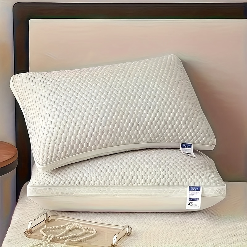 2er-Set atmungsaktive Nackenkissen mit Massageform und Reißverschluss für besseren Schlaf