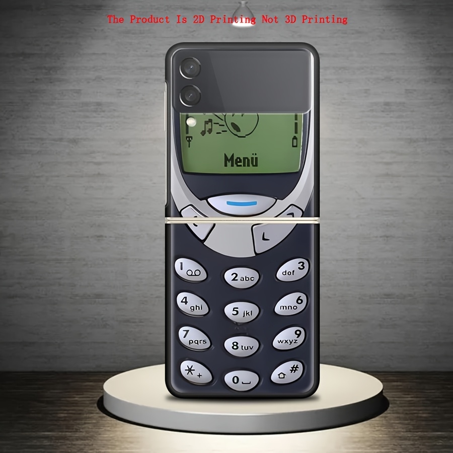TEMU Phone Case: 2d Printing Is Not 3d Printing Hard Cover Phone Case For For Galaxy Z Flip 5g Z Flip5 Z Flip4 Retro Phone Model