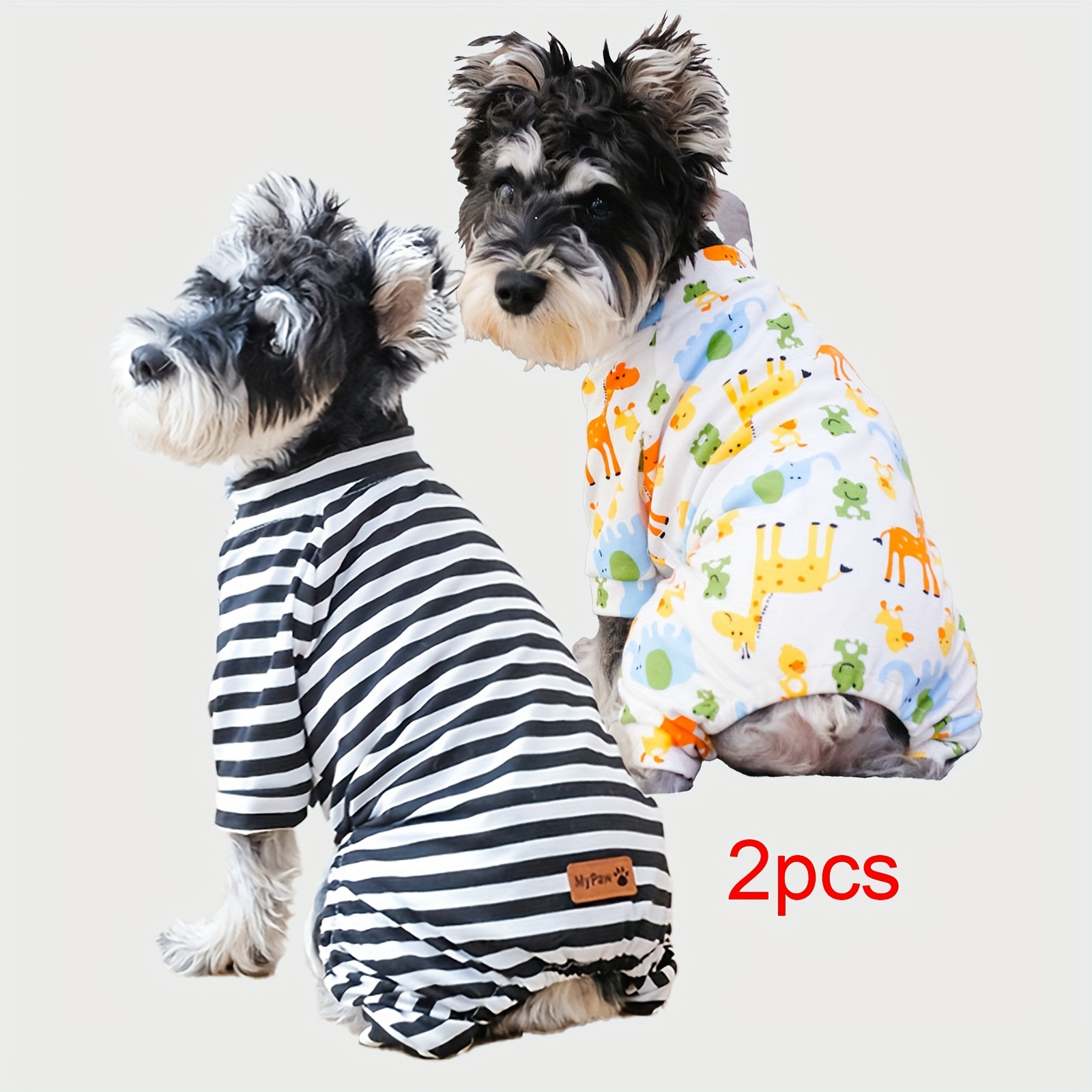 

2- Pet Pajamas For Small And , All- Graphic Dog Pjs, Polyester Loungewear For And Toy Breeds