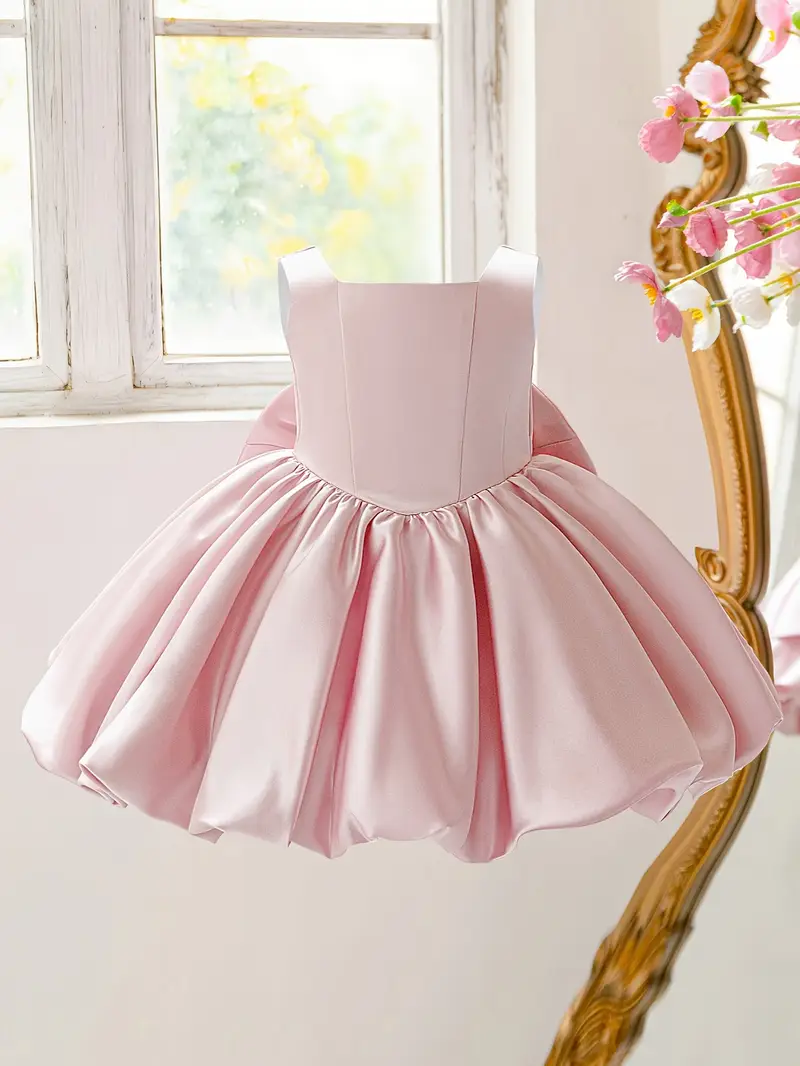 Little Girl's Bud Puff Dress, Infant & Toddler Birthday Gown, Girls' Formal Dress, Flower Girl Dress Little Girl's Bud Puff Dress, Infant & Toddler Birthday Gown, Girls' Formal Dress, Flower Girl Dress