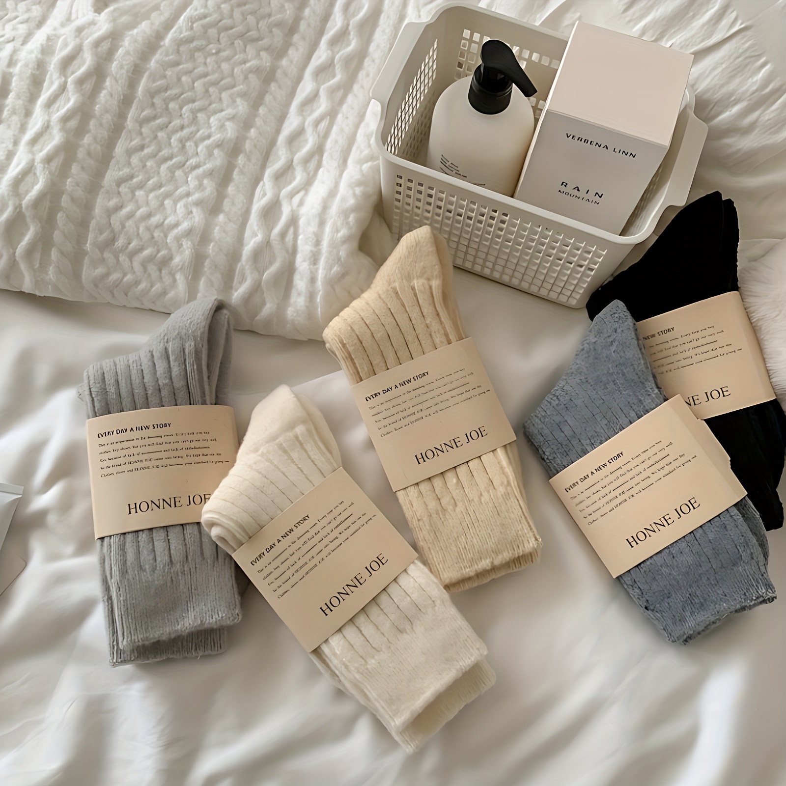 

Of Socks For Men And Women Warm Solid Color, Deodorant, Sweat Absorption, Not Easy To Pilling, High , Soft And Comfortable