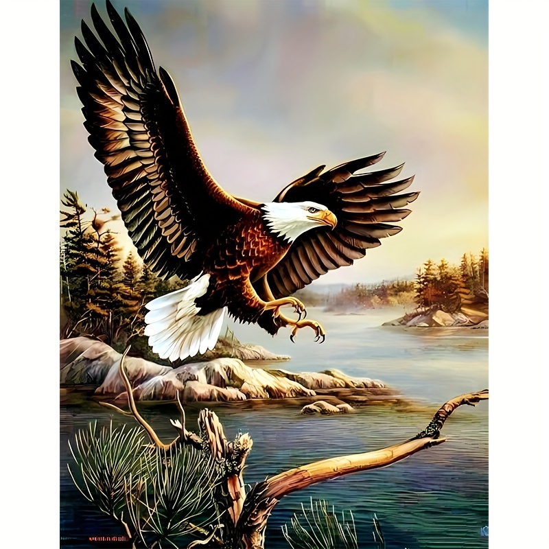 

Eagle Diamond Painting Kit 5d Diamond Art Set, With Diamond Gemstone Painting Art And Crafts Home Wall Decoration