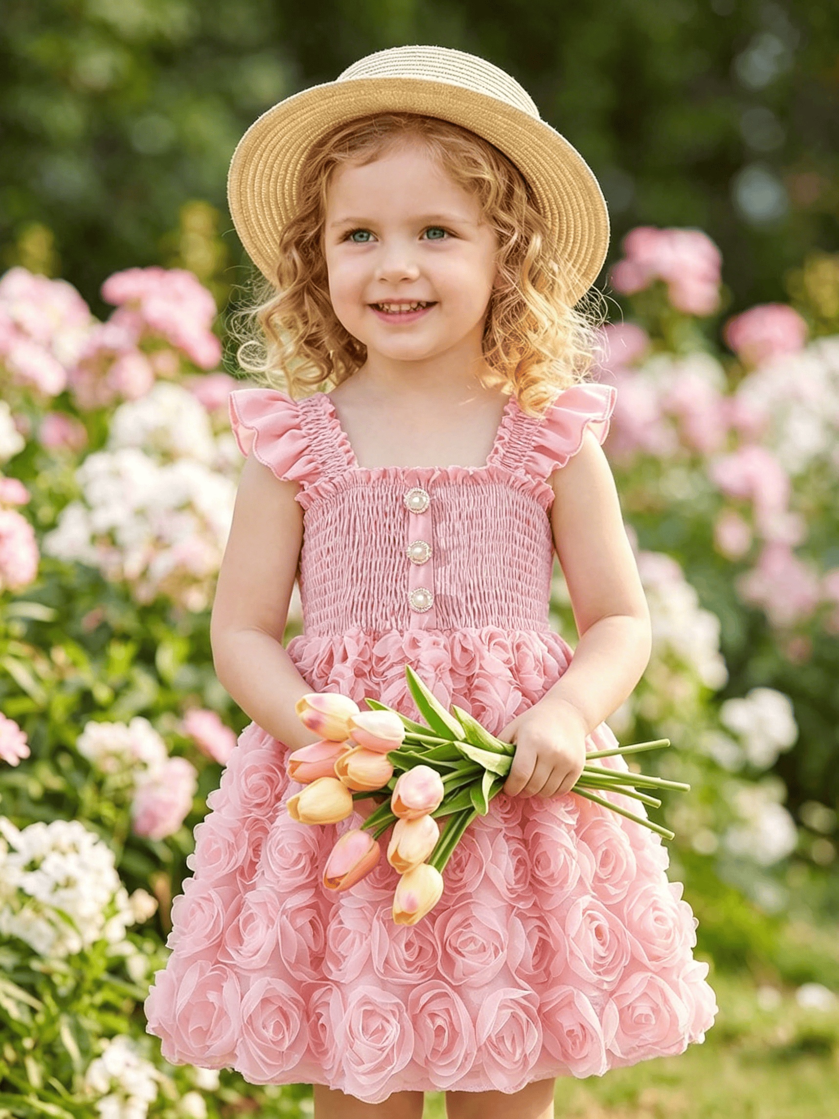 4 year old girl birthday dress 7 years girls flower flutter Size:XXXXXL Strapless A Line Wedding Calista de Minh Thanh over closure makes dressing