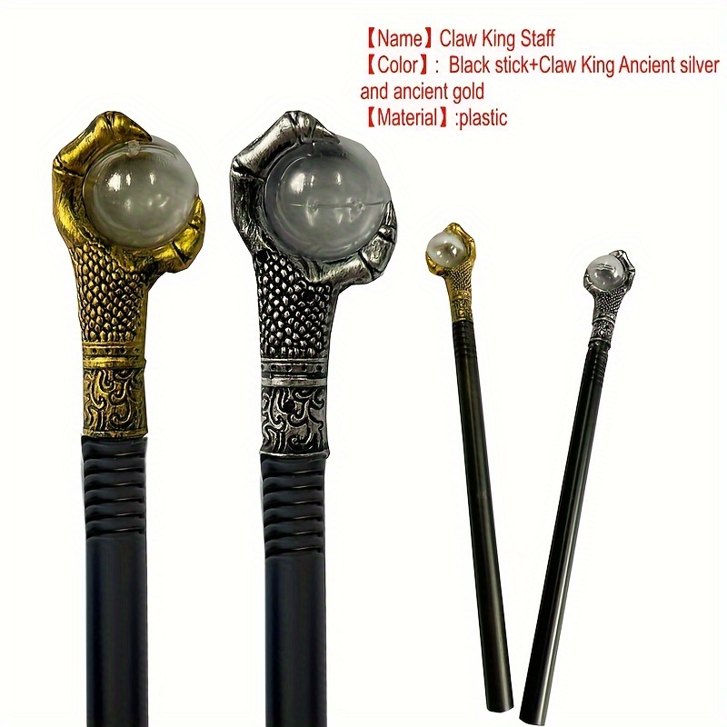 Theatrical Cane, Black, One Size, Wearable Costume Prop for