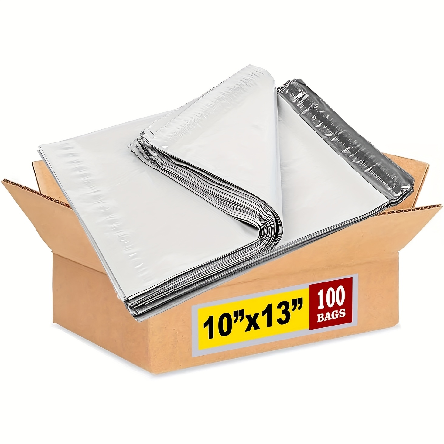 TEMU 100pcs Of Large, Medium, And Small Poly Mailers, Durable Adhesive Shipping Bags For Apparel, Packaging Bags, Shipping Envelopes Suitable For