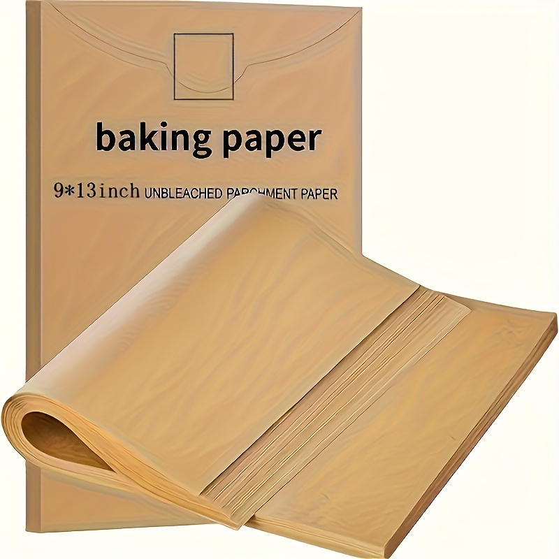 50 pack pre cut parchment paper baking sheets 9x13 inch unbleached non stick half sheet pan size for baking cooking grilling air fryer steaming deep fryer   home   enthusiasts Product details 1