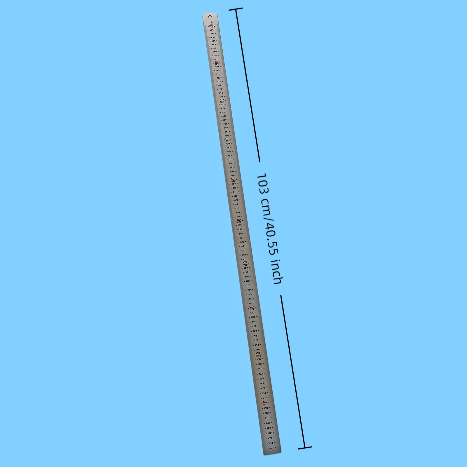 TEMU 40-inch/100cm Industrial-grade Dual-scale Ruler, High-quality Large-size Inch/cm Measuring Tool, Durable And Long-lasting Design, Suitable For