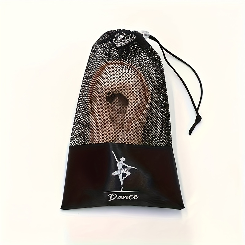 Ballet Dance Travel Shoe Bags - Ballet Dance Shoe Organizer with Mesh and Velvet Pockets for Christmas trip and Dance Class, Hanging Shoe Organizers