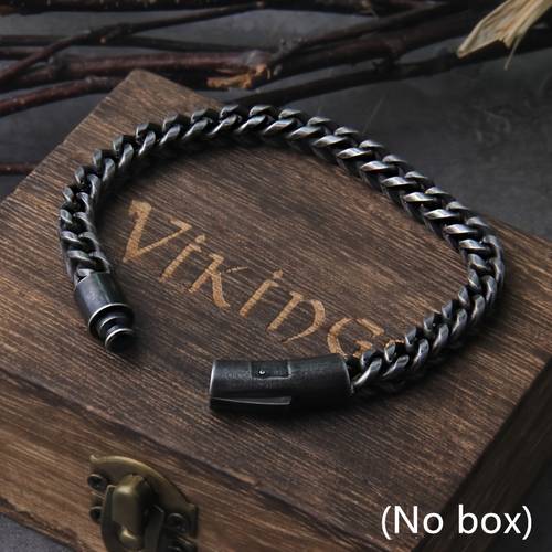 mens stainless steel motorcycle chain bracelet gunmetal plated punk rock edgy birthday gift for husband boyfriend stylish
