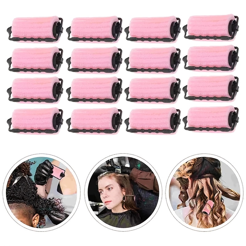 

16pcs/set Hair Curling Sponge Rollers, Diy Hair Styling Tools For Women, Sleep-in Foam Curlers, Fluffy Bangs Curler, Hairdressing Accessories