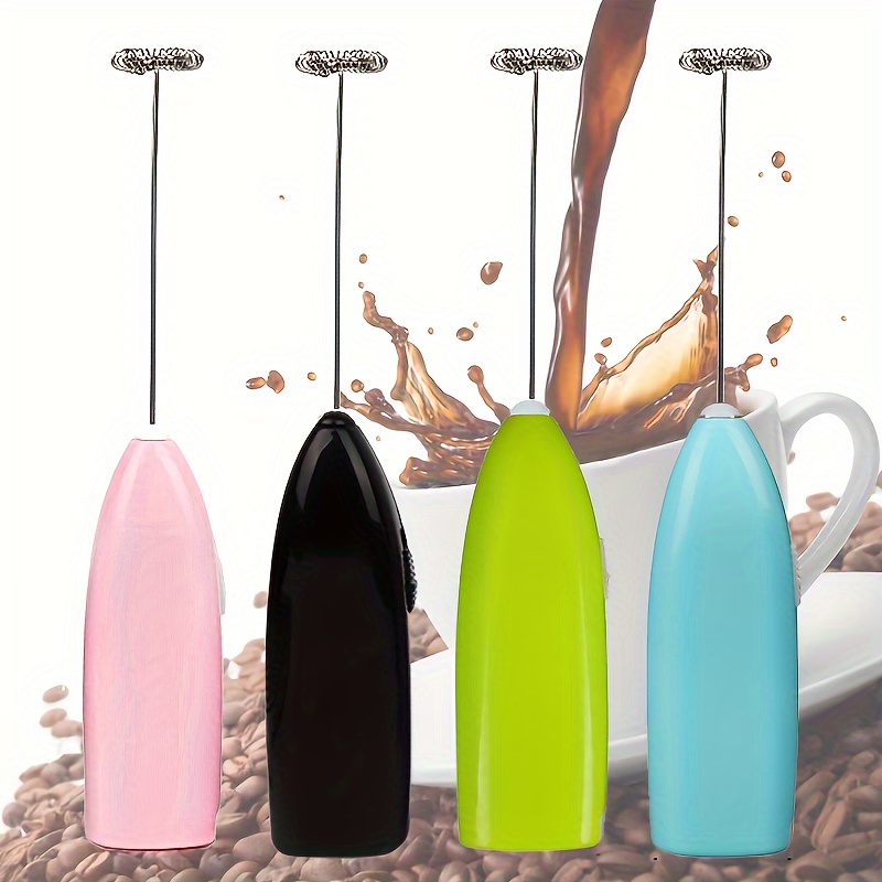 1pc Stainless Steel Handheld Electric Blender; Egg Whisk; Coffee