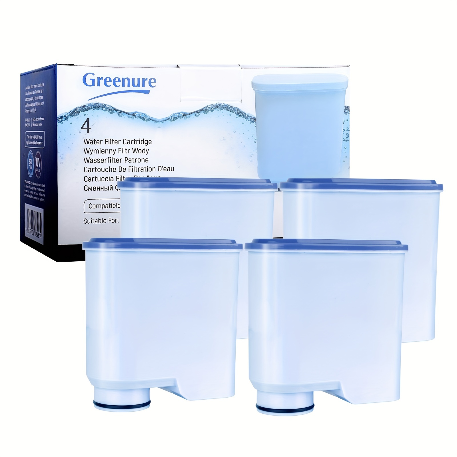 NEW Greenure Water Filters For Philips Saeco AquaClean Filter