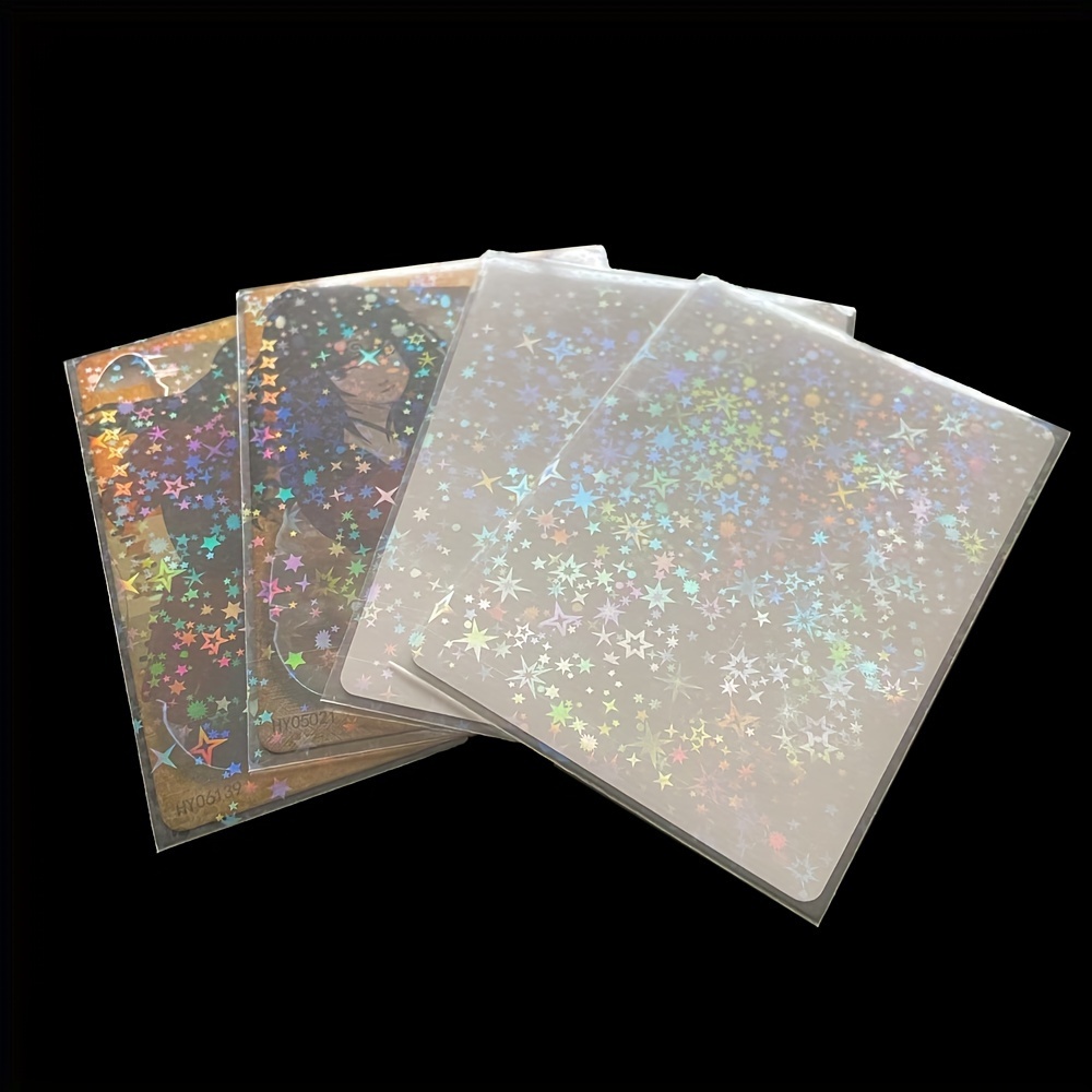 100pcs holographic photocard sleeves foil - Temu