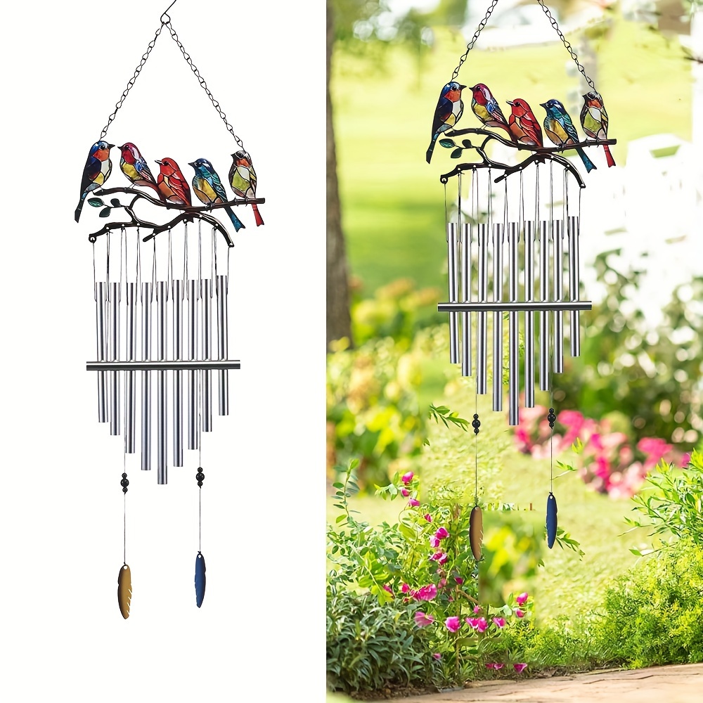 

1pc Outdoor Bird Wind Chime, Bird Wind Chime Outdoor Decoration, Mother's Day Gift For Mom/grandma, Garden Patio Backyard Hanging Decoration