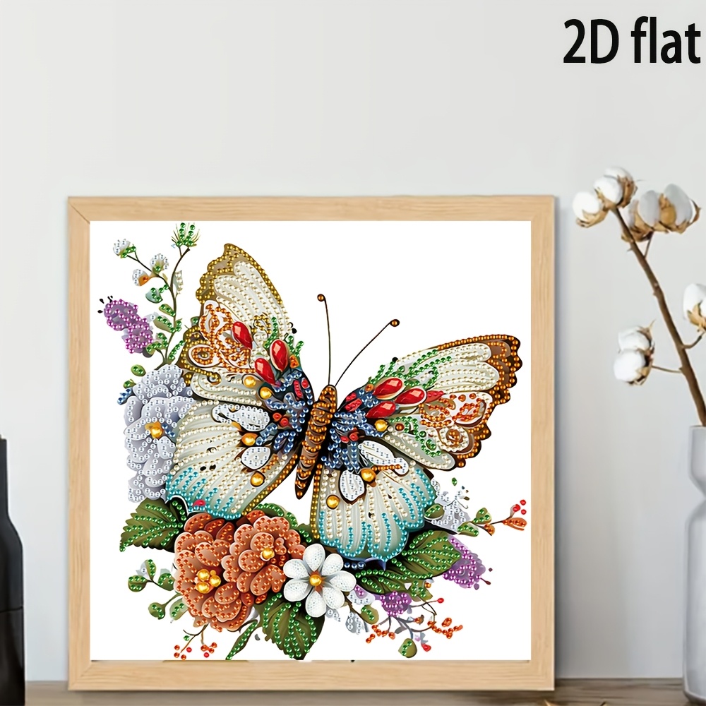Image of Diamond Painting Kit 5d Special Shaped Rhinestones Flower Bright Diamond Painting Set Home Wall Decoration