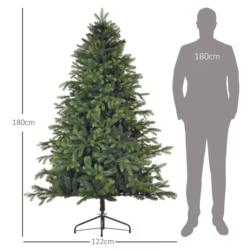 extra tall 180cm modern artificial christmas tree with 1700 tips heavy duty metal base sturdy construction for large spaces elegant tree with branches easy assembly no needed indoor outdoor holiday decor for home office party ideal for christmas thanksgiving halloween new years heavy duty standing decoration christmas tree pre lit christmas tree topper christmas decoration for home indoor outdoor christmas tree pencil christmas tree 1