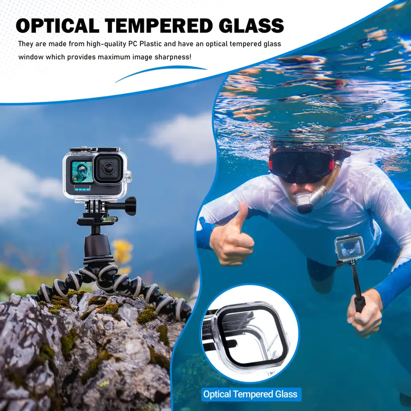 Action Camera Best Gopro For Water Activities Transparent PC