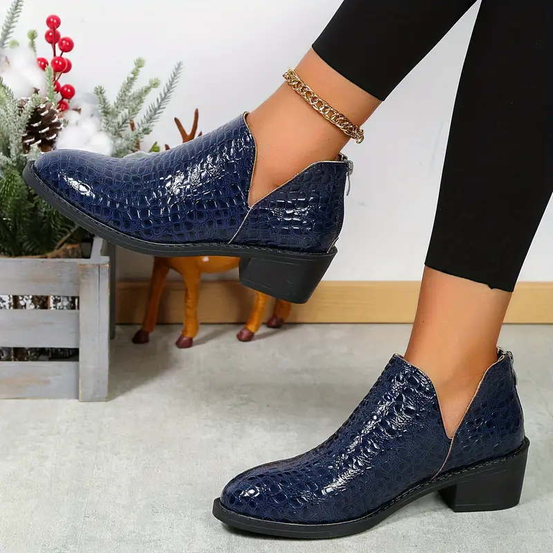 ladies short dress boots Amazon.com | Athlefit Women's Ankle Boots Chunky Low Heel Black Short Boots Comfortable Round Toe Winter Dress Booties Size 5.5