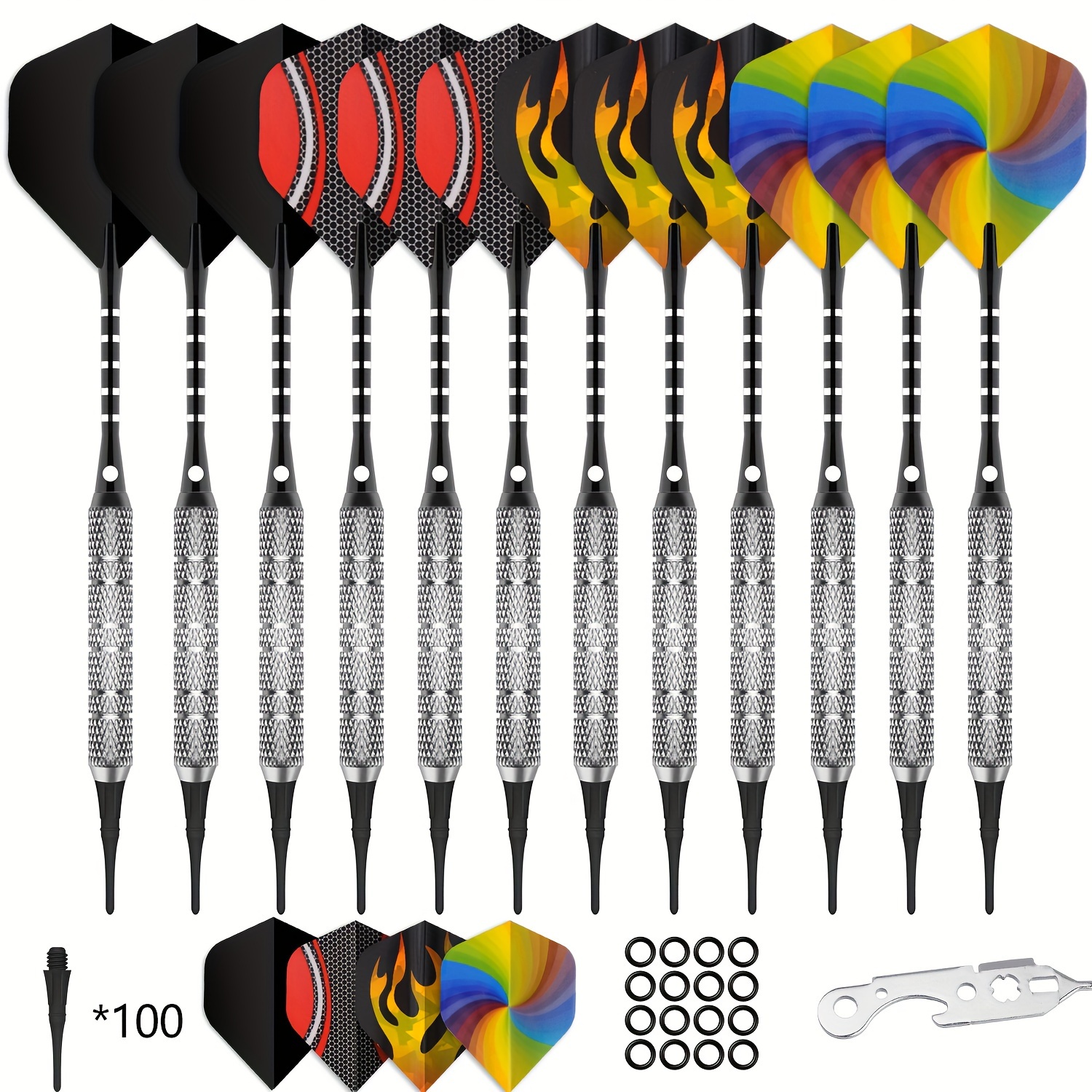 

Cyeelife Darts Set Shafts, Flights And Accessories